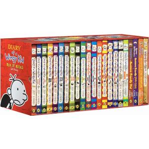 A Library of a Wimpy Kid 1-22 Boxed Set for Kids, 22 Books Complete Collection Series, Paperback Edition for Children