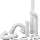 Plumb Craft Complete Bathroom Sink Drain Repair Kit, White (15 Piece)