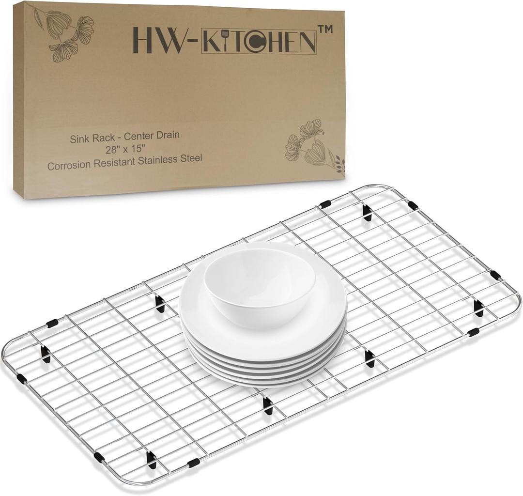 28" x 15" Sink Protector - Stainless Steel Rack - Drying Rack - Kitchen Sink Protector - Farm Sink Rack