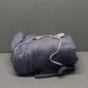 Heated Blanket Throw 50" x 60" - Soft Flannel Sherpa Electric Blanket Throw with 5 Heating Levels & 4 Hours Auto Off, Machine Washable, Ideal Gift for Grandma (Purple)