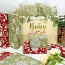Bobobag 100 sheets Floral Tissue Paper for gift bags,20x14 inch Sage Gift Wrapping Paper for Flower Decoration Packing