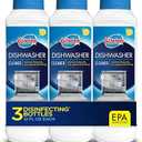 Glisten Dishwasher Cleaner, Removes Limescale, Rust, Buildup, and Grease, Lemon Scent, Made in the USA, 12 Ounce Bottle, 2-Pack
