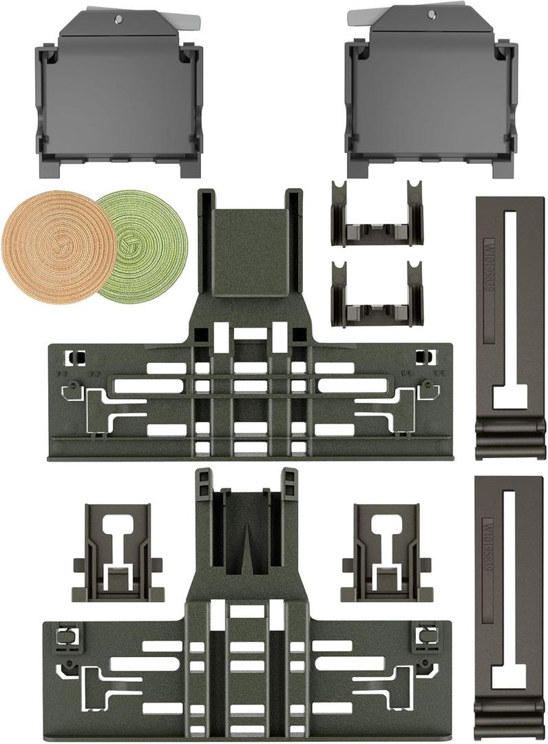 Upgraded W10546503 Dishwasher Upper Rack Adjuster Kit & W10588164 W10588165 Dishwasher Dishrack Adjuster Housing for Kitchenaid Kenmore Dishwasher Top Rack Parts KDTE334GPS0 KDTM354DSS4