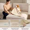 Bedsure Waterproof Couch Cover for Dogs Washable - Waterproof Blanket for Large Dogs Couch Sofa Bed Cozy, Lightweight Furniture Protector for Pet Cat Quick Drying, Sandy Tan, 52x82IN