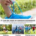 DELELE 2Pair Oval Shoes laces 42 Colors Half Round 1/4" Athletic ShoeLaces for Sport/Running Shoes Shoe Strings (35 inch (90CM), 07 Golden)