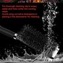 TNTOR Grill Brush with Scraper, 18" Adjustable Handle BBQ Grill Brush for Outdoor Grill, Extra Strong Grill Cleaner Accessories for Grill/Smoker/Gas/Charcoal Grill Cleaning-Grill Gifts for Men/Dad