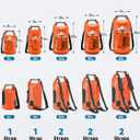 HEETA Dry Bag Waterproof for Women Men, 20L Roll Top Lightweight Dry Storage Bag Backpack with Phone Case for Travel Swimming Boating Kayaking Paddle Board Camping Beach Accessories (Orange, 20L)