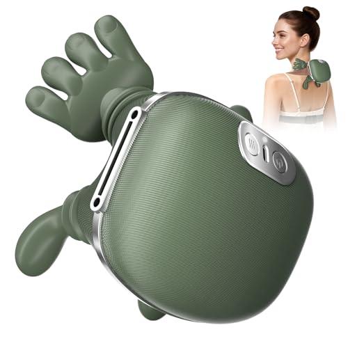 altoance 2026 Upgrade Edition 4D Neck and Shoulder Heat Massager, Wireless Portable Neck Massager, Relieves Muscle Pain, Simulates Deep Tissue Massage of Human Hand, Ideal Gift.（Emerald Green）