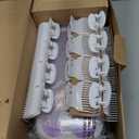 Conair Hot Rollers for Long, Medium & Short Hair, 12 Ceramic Flocked 1-Inch and 1-Inch Heated Hair Rollers with Clips, Hot Curlers for Women, Volume & Curls