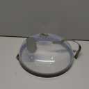 Microwave Splatter Cover with Water Steamer for Food - 10 Inch Steam Microwave Splatter Guard with Handle Plate Covers for Heating Food Splash Oven Lid with Built in Steamer (Grey)