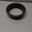 Hon&Guan Duct Connector Flange 6 Inch, Plastic 6 Inch Dust Collection Fittings Dryer Vent Connector Flange For Heating Cooling Ventilation System, Black.