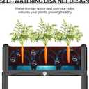 Planter Box Raised Garden Bed with Reinforced Support Rods, Drainage Grid, Multi-Combination Options for Vegetables, Flowers, and Herbs, Ideal for Balcony, and Patio Gardening