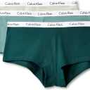 3 x Calvin Klein Carousel Logo Cotton Stretch Boyshort Panties, 3 Pack (Medium)