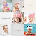Microfiber Hair Towel Wrap for Kids, White Rabbit Dry Hair Cap Suck Water, Absorbent Quick Girls Boys Hair Drying Towel, Lightweight Bouncy Hat Headscarf for Wet Hair