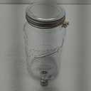 Mason Craft & More Drinkware Collection- Durable Glass Leak Proof Beverage Glassware, 8 Liter Mason Drink Dispenser With Metal Lid