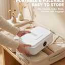 Portable Clothes Dryer, 600W Fast Drying Mini Dryer for Apartments, Travel and RV, Compact Quiet Machine with Remote Control, 3 Timer Settings and Foldable Dry Bag