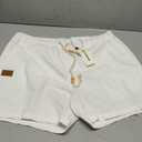 JMIERR Mens Casual 5"/ 7" Cotton Linen Shorts - Elastic Waist Drawstring Summer Beach Shorts with Pockets M