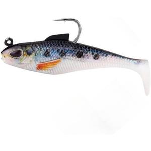 3D Realistic Leaded Soft Fishing Lure  Pre-Rigged Paddle Tail Swimbait for Mandarin Fish, Bass, and More  Sinking Lure for Freshwater & Saltwater3PCS (Blue backed spots)