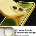 TORRAS Upgraded Shockproof for iPhone 14 Case [10FT Military Drop Protection][Sleek Premium Touch] Translucent Back & Soft Edge Slim Silicone Cover, Yellow