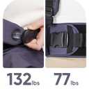 bonoch Baby Carrier Newborn to Toddler - EaseFit Adjust Knob for Baby Hip Healthy Develop, Ergonomic Cotton Infant Carrier Sling, Dual Lock Belt, Storage Bottle Pocket, 3 Bibs, 10-44lbs, Shower Gifts, Deep Gray