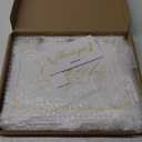 Ywlake White Wedding Gift Card Box with Lock and Slot Acrylic Money Cash Post Thanks Card Box Large Letter Envelope Cards Holder Boxes for Reception Anniversary Birthday Party Bridal Baby Shower