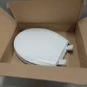 Toilet seat with toddler seat built in, Potty training toilet seat, Fits both adult and child, Slow-Close, Toddler toilet seat attachment, ROUND, Heavy Duty, White(16.5)