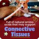 Pawstruck All Natural 11-12" Roasted Collagen Sticks for Dogs – Low Odor & Long-Lasting Bully Stick & Rawhide Alternative, Single Ingredient, Vet Approved – 5 Pack