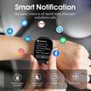 Csasan Smart Watch for Men Women(Answer/Make Call), 1.91" HD Screen Smartwatch Heart Rate/Sleep/Steps Monitor, 100+ Sports Fitness Watch, IP68 Waterproof Activity Trackers for Android iOS Black