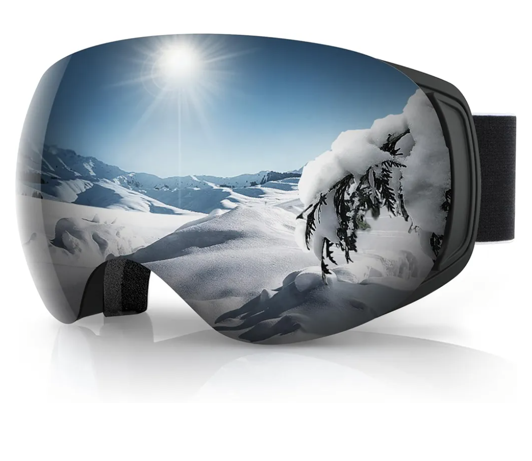 findway Ski Goggles OTG for Women Men Adult Youth-Over Glasses Snow Goggles-Interchangeable Lens,Anti Fog Snowboard Goggles