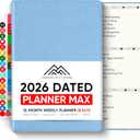 Dated, 2026 Planner, 8.5" x 11" - The Productivity Planner to Achieve Your 2026 Goals - Planner 2026-2027 by PRODUCTIVITY STORE (A4, BLUE)