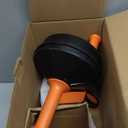 Drain Auger, Clog Remover with Drill Adapter, 25 Feet Flexible Plumbing Snake Use Manually or Powered for Kitchen, Bathroom and Shower Sink, Comes with Gloves (orange)