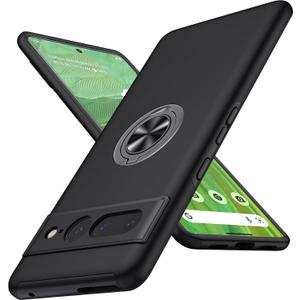 JAME for Google Pixel 7 Pro Case, Slim Fit Case with Invisible Ring Kickstand, Military Grade Drop Tested, Dual Layer Shockproof Protective Phone Case for Pixel 7 Pro 6.7", Black