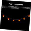 DOITOOL 1set Red Lip Shape String Lights Decorative Atmosphere Lamp Lightweight Portable for Parties Outdoor Events and Home Decor No Battery (150X5.5X4CM)