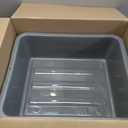 Winco Heavy-Duty Bus Box Dish Tub for Restaurants, 7", Gray