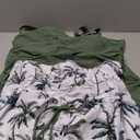 Women Tankini Swimsuits with Skirt - Two Piece Swimsuit Tummy Control Bathing Suits 2025 Swimwear (X-Large, Green Palm Tree)