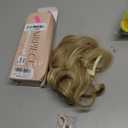 mCJL HAIR Claw Clip Short Ponytail Hair Extensions DIY Bendable Metals Messy Bun Hair Piece for Women Wavy Curly Synthetic Fake Hairpieces Dirty Blonde