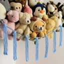 mirolam Stuffed Animal Storage Hammock Net - Toy Hammock Net for Stuffed Animals Corner - Hanging Stuff Animal Organizer Holder Large Size Baby Nursery Room Decor-Blue