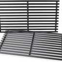 17'' x 8 3/4" Cooking Grate for Charbroil 2 burner 466642316, 463642316, 463644220, 466642416, 463632520, 463675016, 463675016p1, 4 Burner 463245518, 5 Burner 463246118 Grill, Cast Iron, 2 Pack