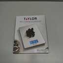 Taylor 11lb Stainless Steel Digital Kitchen Scale, Ultra-Thin, Silver