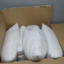 18 x 18 Pillow Inserts Set of 4 - Premium Soft and Fluffy 18 Inch Medium Sofa Decorative White Square Throw Pillow Inserts Stuffing for Living Room Couch and Bedroom Interior Cushions