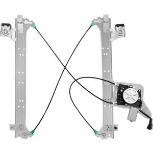 Rear Driver Side Power Window Regulator with Motor (2 Pins) Fit for 2001-2006 Chevrolet Silverado 1500 3500, Avalanche Suburban GMC Sierra 1500 2500 3500 Yukon XL Cadillac Escalade, 741-578