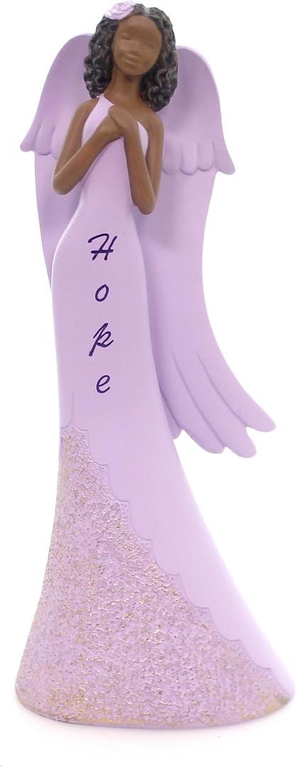 Black Art Hope Angel Polyresin Religious Church Prayer