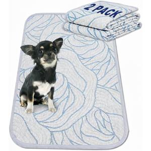 Qeils Reusable Puppy Pads - 2 Pack, 18x24 inches, Heavy Absorbent, Leakproof Dog Training Pads