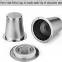 Reusable Stainless Steel Filter Cup for Cuisinart, Compatible with Cuisinart #SS-RFC HomeBarista Reusable Filter Cup (2 Pack)