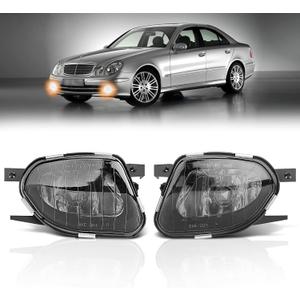 TangMiGe Fog Lights for Mercedes Benz E280 E300 E320 E350 E500 E550 E55 AMG All Configurations, W211 / S211, 2003-2009, Fog Lamps Replacement, 1 Pair, Smoke Lens