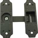 LQ Industrial 1 Set Sliding Door Latch Latch 180 Degree 90 Degree Glow in The Dark Model with Screws Flip Latch Lock Heavy Duty Door Lock Barn Door Latch for Left and Right Door Orientation Black