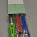 Mini Tongs with Silicone Tips 7-Inch Serving Tongs, Set of 3 (Red Blue Green)
