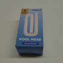 Pool Hoses for Above Ground Pools, 1.25 x 51 Inch Hose for Filter Pump, Compatible with Filter Pump 607, 637 (2 Hoses + 4 Metal Clamps)