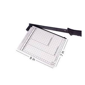 12" Heavy Duty Guillotine Cutter, Safety Lock, Metal Base, 12-Sheet