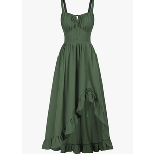 Scarlet Darkness Renaissance Dress Women Summer Sleeveless Corset Sundress with Pockets, Size S Scarlet Darkness Renaissance Dress Women Summer Sleeveless Corset Sundress with Pockets, Size S